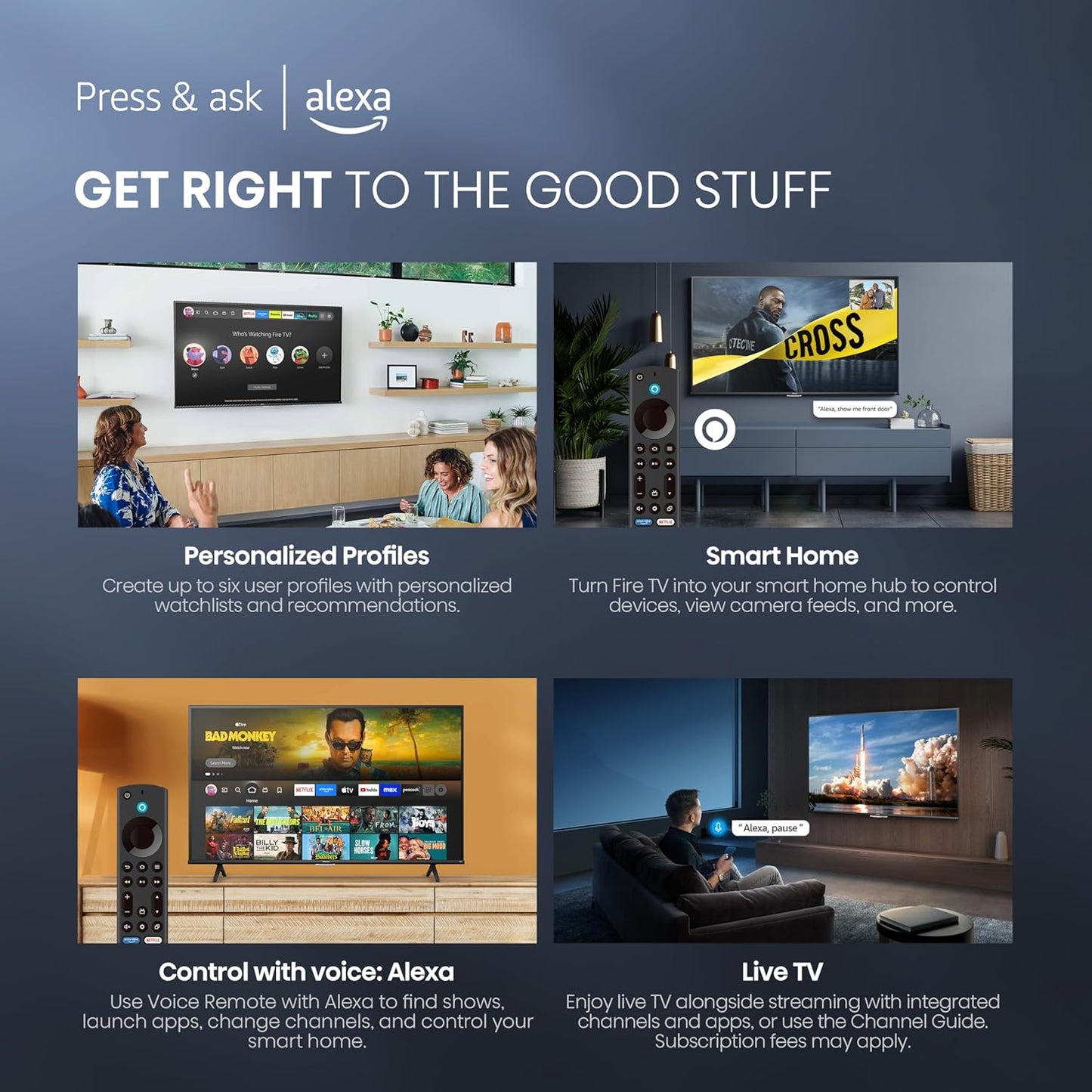 Hisense 65" Class A7 Series (65A7NF,2025 Model) 4K UHD Smart Fire TV, Voice Remote with Alexa, Wide Color Gamut, HDR10+, Dolby Vision, Dolby Atmos, Game Mode, ALLM, Stream Live TV Without Cable